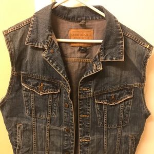 Abercrombie and Fitch bluejean vest